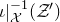 iota vertical bar Subscript script upper X Superscript negative 1 Baseline left parenthesis script upper Z Superscript prime Baseline right parenthesis