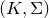 left parenthesis upper K comma normal upper Sigma right parenthesis