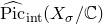 ModifyingAbove normal upper P normal i normal c With caret Subscript normal i normal n normal t Baseline left parenthesis upper X Subscript sigma Baseline divided by double struck upper C right parenthesis