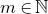m element of double struck upper N