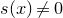 s left parenthesis x right parenthesis not equals 0
