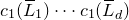 c 1 left parenthesis upper L overbar Subscript 1 Baseline right parenthesis midline horizontal ellipsis c 1 left parenthesis upper L overbar Subscript d Baseline right parenthesis