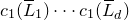 c 1 left parenthesis upper L overbar Subscript 1 Baseline right parenthesis midline horizontal ellipsis c 1 left parenthesis upper L overbar Subscript d Baseline right parenthesis