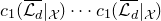c 1 left parenthesis script upper L Subscript d Baseline overbar vertical bar Subscript script upper X Baseline right parenthesis midline horizontal ellipsis c 1 left parenthesis script upper L Subscript d Baseline overbar vertical bar Subscript script upper X Baseline right parenthesis