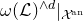 omega left parenthesis script upper L right parenthesis Superscript and d Baseline vertical bar Subscript script upper X Sub Superscript normal a normal n Baseline