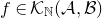 f element of script upper K Subscript double struck upper N Baseline left parenthesis script upper A comma script upper B right parenthesis