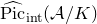 ModifyingAbove normal upper P normal i normal c With caret Subscript normal i normal n normal t Baseline left parenthesis script upper A divided by upper K right parenthesis