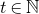 t element of double struck upper N