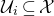 script upper U Subscript i Baseline subset of or equal to script upper X