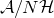 script upper A divided by upper N script upper H