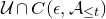 script upper U intersection upper C left parenthesis epsilon comma script upper A Subscript less than or equals t Baseline right parenthesis