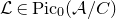 script upper L element of normal upper P normal i normal c Subscript 0 Baseline left parenthesis script upper A divided by upper C right parenthesis