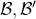 script upper B comma script upper B prime