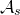 script upper A Subscript s