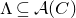normal upper Lamda subset of or equal to script upper A left parenthesis upper C right parenthesis
