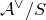script upper A Superscript or Baseline divided by upper S