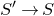 upper S prime right arrow upper S