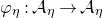 phi Subscript eta Baseline colon script upper A Subscript eta Baseline right arrow script upper A Subscript eta Baseline