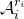 script upper A Subscript i Superscript r Super Subscript i