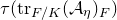 tau left parenthesis normal t normal r Subscript upper F divided by upper K Baseline left parenthesis script upper A Subscript eta Baseline right parenthesis Subscript upper F Baseline right parenthesis