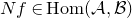 upper N f element of normal upper H normal o normal m left parenthesis script upper A comma script upper B right parenthesis