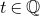 t element of double struck upper Q