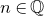 n element of double struck upper Q