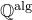 double struck upper Q Superscript normal a normal l normal g