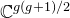 double struck upper C Superscript g left parenthesis g plus 1 right parenthesis divided by 2