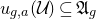 u Subscript g comma a Baseline left parenthesis script upper U right parenthesis subset of or equal to German upper A Subscript g