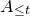 upper A Subscript less than or equals t