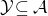 script upper Y subset of or equal to script upper A