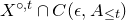 upper X Superscript ring comma t Baseline intersection upper C left parenthesis epsilon comma upper A Subscript less than or equals t Baseline right parenthesis