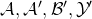 script upper A comma script upper A prime comma script upper B prime comma script upper Y prime