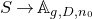 upper S right arrow double struck upper A Subscript g comma upper D comma n 0