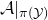 script upper A vertical bar Subscript pi left parenthesis script upper Y right parenthesis Baseline