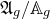 German upper A Subscript g Baseline divided by double struck upper A Subscript g
