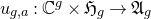 u Subscript g comma a Baseline colon double struck upper C Superscript g Baseline times German upper H Subscript g Baseline right arrow German upper A Subscript g Baseline