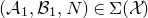 left parenthesis script upper A 1 comma script upper B 1 comma upper N right parenthesis element of normal upper Sigma left parenthesis script upper X right parenthesis