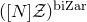 left parenthesis left bracket upper N right bracket script upper Z right parenthesis Superscript normal b normal i normal upper Z normal a normal r