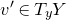 v prime element of upper T Subscript y Baseline upper Y