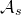 script upper A Subscript s