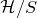 script upper H divided by upper S