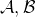 script upper A comma script upper B