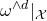 omega Superscript and d Baseline vertical bar Subscript script upper X Baseline