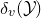 delta Subscript v Baseline left parenthesis script upper Y right parenthesis