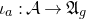 iota Subscript a Baseline colon script upper A right arrow German upper A Subscript g Baseline