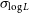 sigma Subscript log upper L