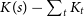upper K left parenthesis s right parenthesis minus sigma summation Underscript t Endscripts upper K Subscript t