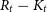 upper R Subscript t Baseline minus upper K Subscript t